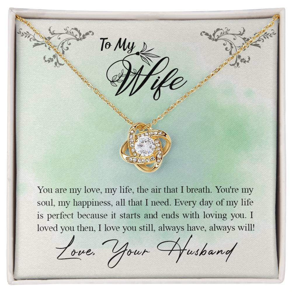 To My Wife-You Are My Love (1) Love Knot Necklace