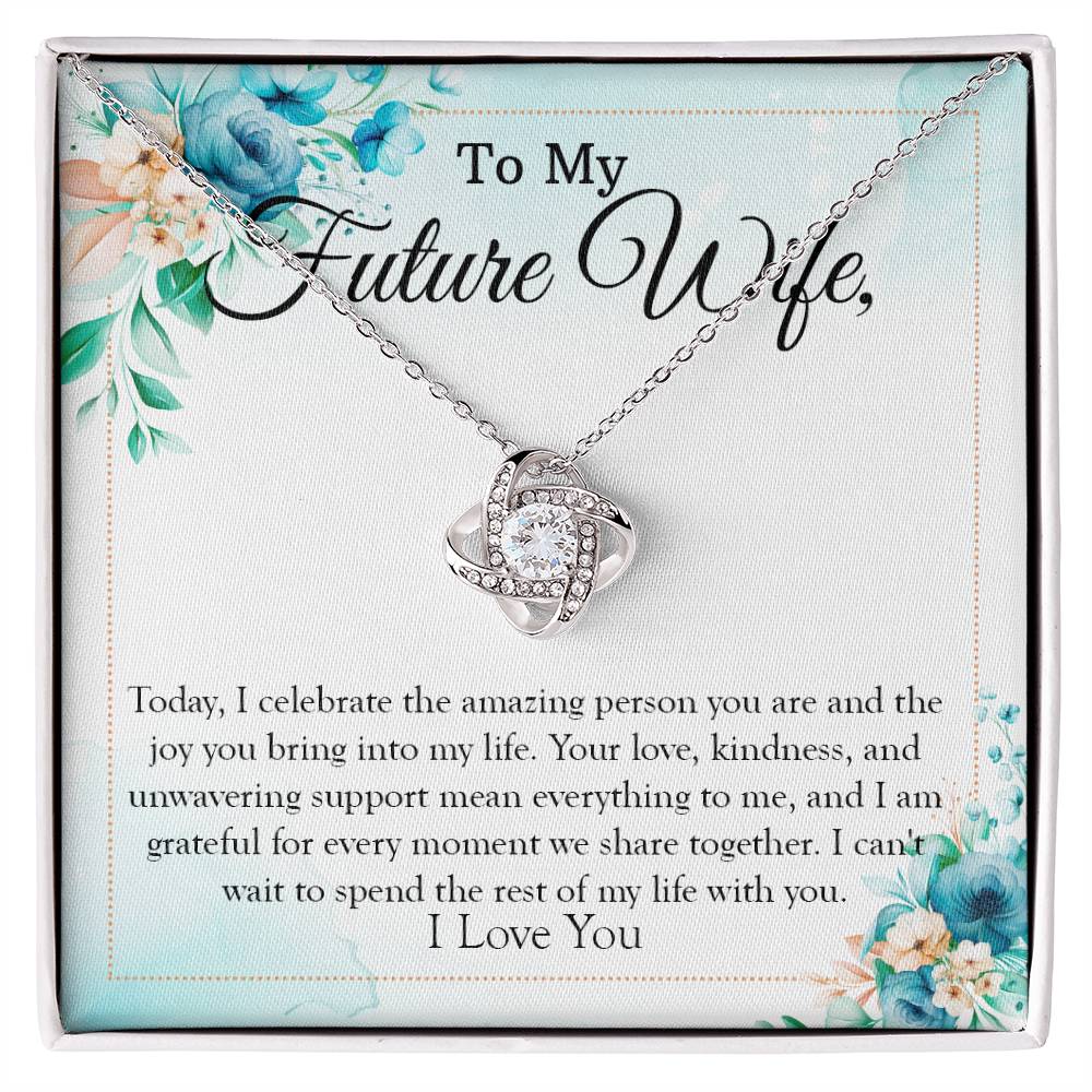 Future Wife, Fiance Love Knot Necklace