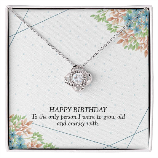 Happy birthday for Wife Love Knot Necklace