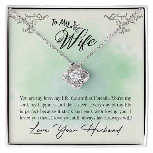 To My Wife-You Are My Love (1) Love Knot Necklace