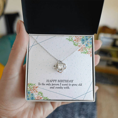 Happy birthday for Wife Love Knot Necklace