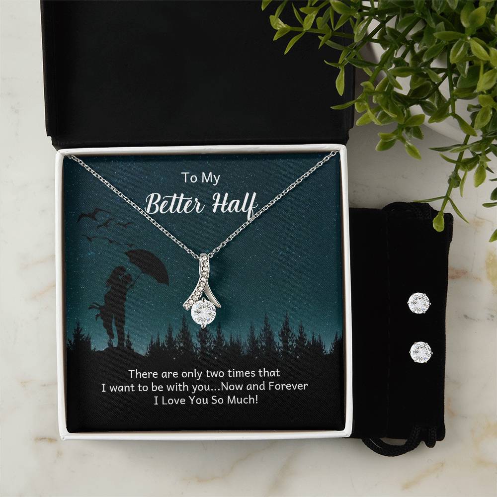 My Better Half Wife - Alluring Beauty Necklace and Earring Set