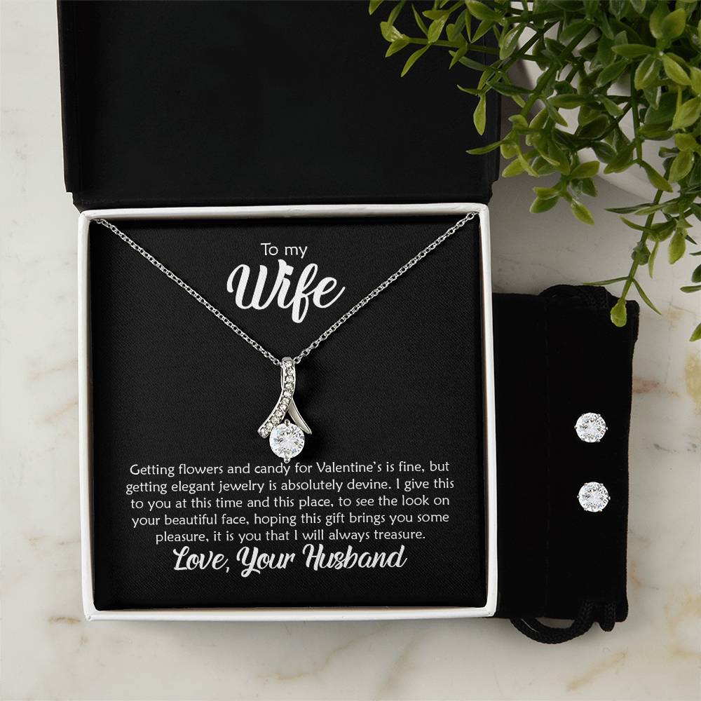 A Poem To My Wife - Alluring Beauty Necklace and Earring Set