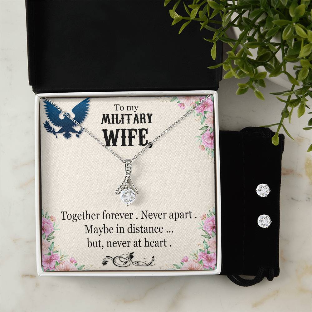 Military wife - Alluring Beauty Necklace and Earring Set