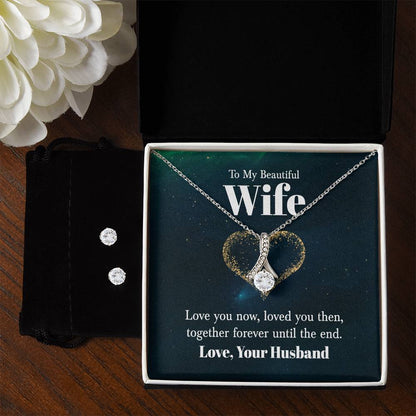 Beatutiful Wife, Love You Now - Alluring Beauty Necklace and Earring Set