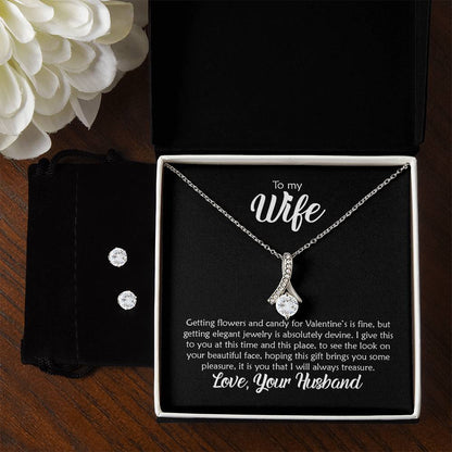 A Poem To My Wife - Alluring Beauty Necklace and Earring Set