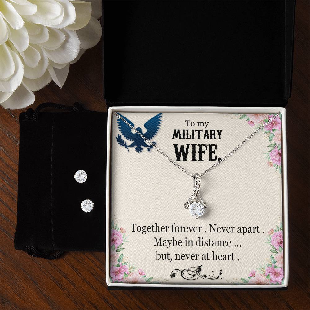 Military wife - Alluring Beauty Necklace and Earring Set