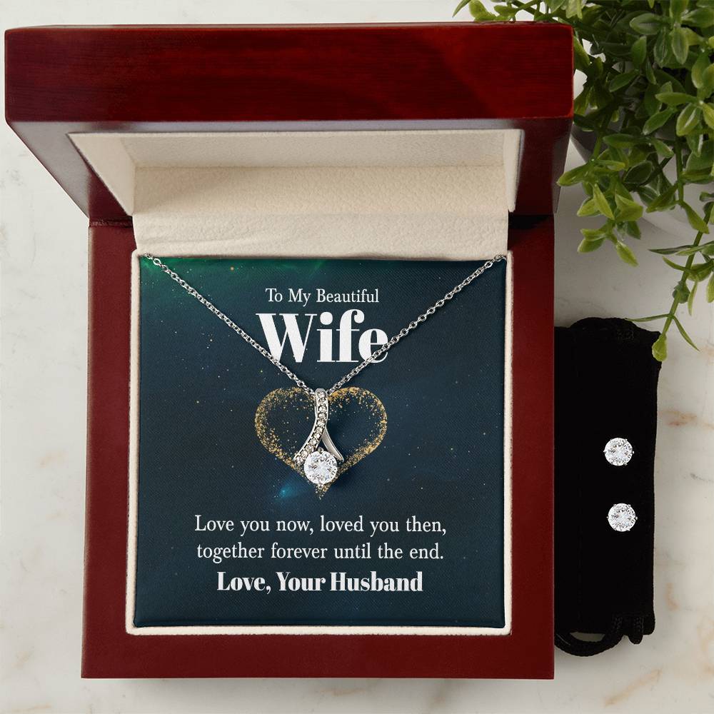 Beatutiful Wife, Love You Now - Alluring Beauty Necklace and Earring Set