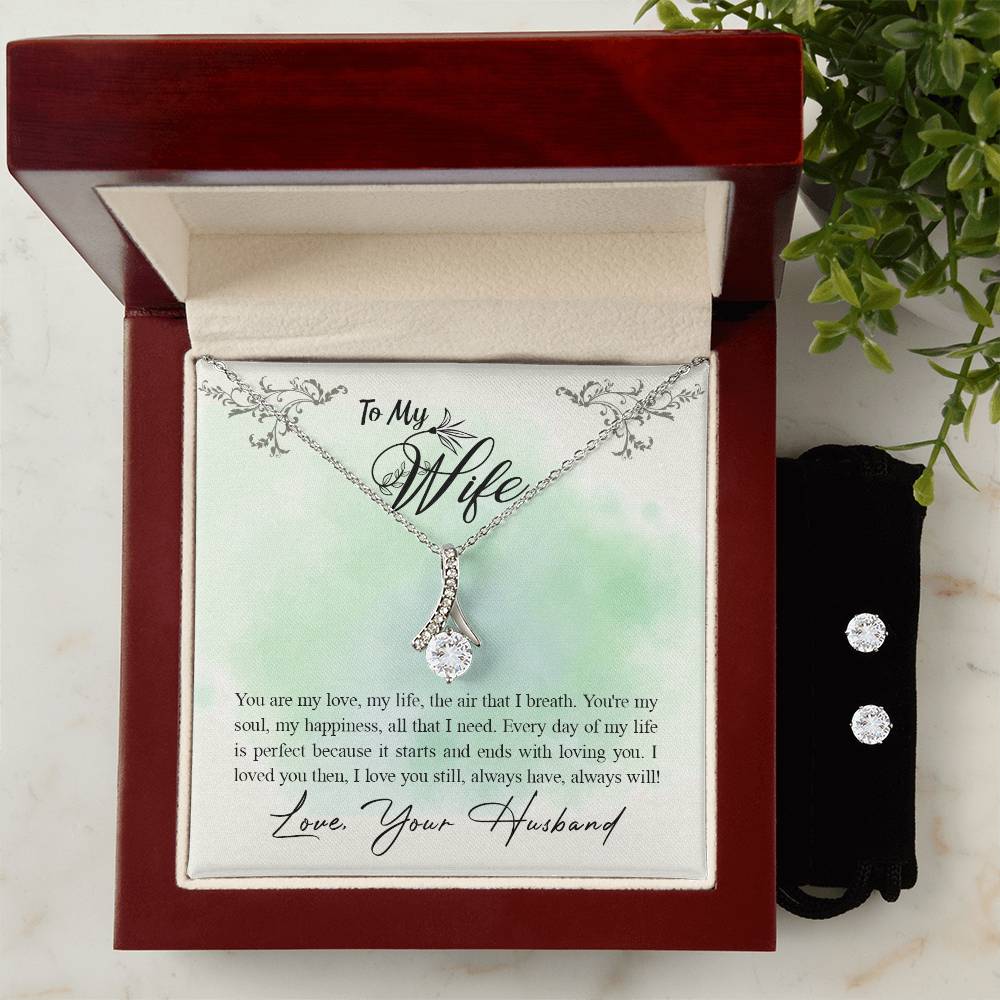 To My Wife-You Are My Love (1) - Alluring Beauty Necklace and Earring Set