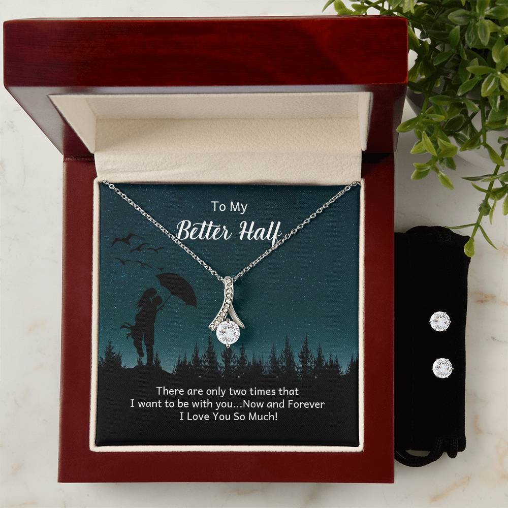 My Better Half Wife - Alluring Beauty Necklace and Earring Set