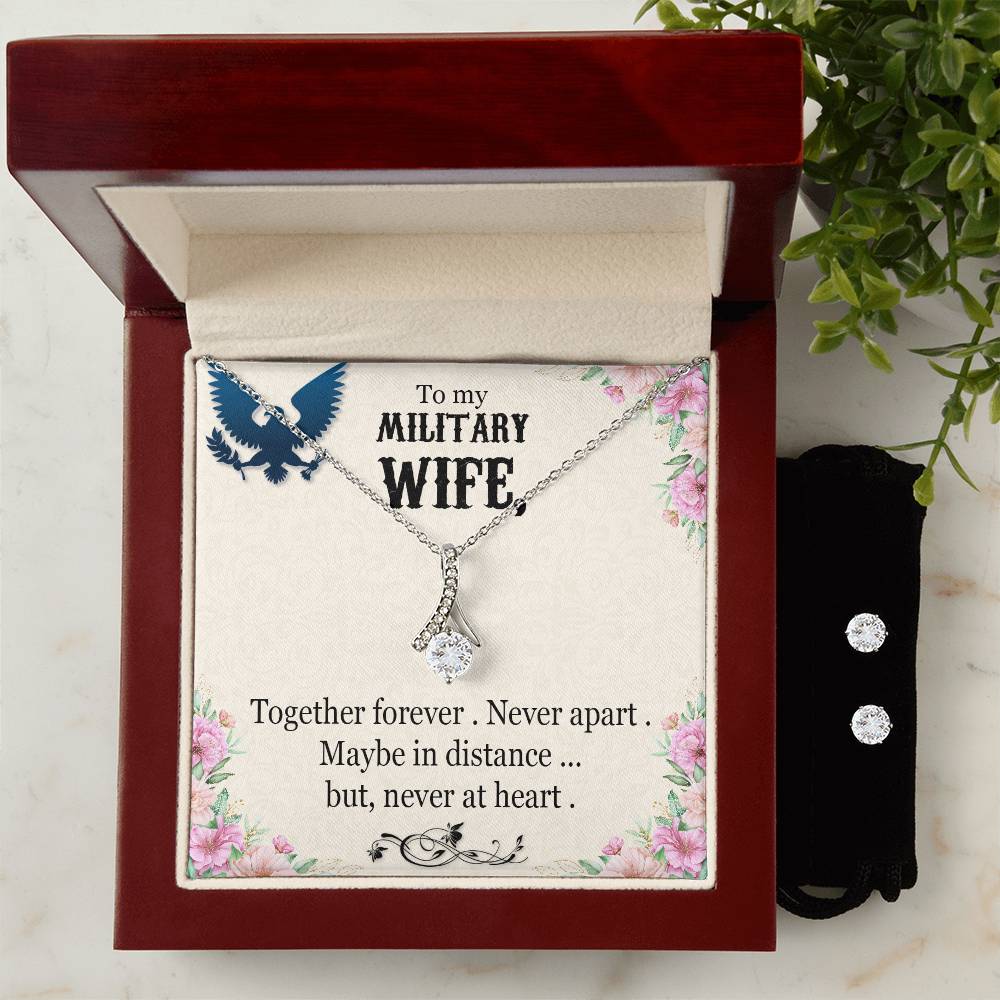 Military wife - Alluring Beauty Necklace and Earring Set