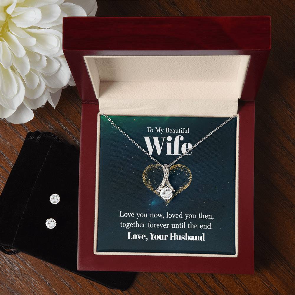 Beatutiful Wife, Love You Now - Alluring Beauty Necklace and Earring Set