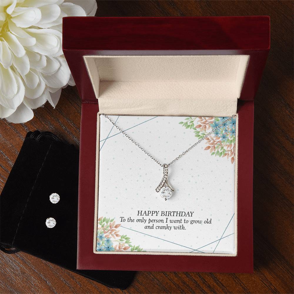 Happy birthday for Wife - Alluring Beauty Necklace and Earring Set