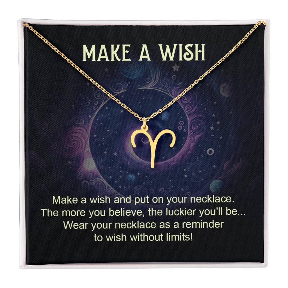 Make a Wish Zodiac Necklace for Daughter, Wife, Granddaughter Mom, or Soulmate