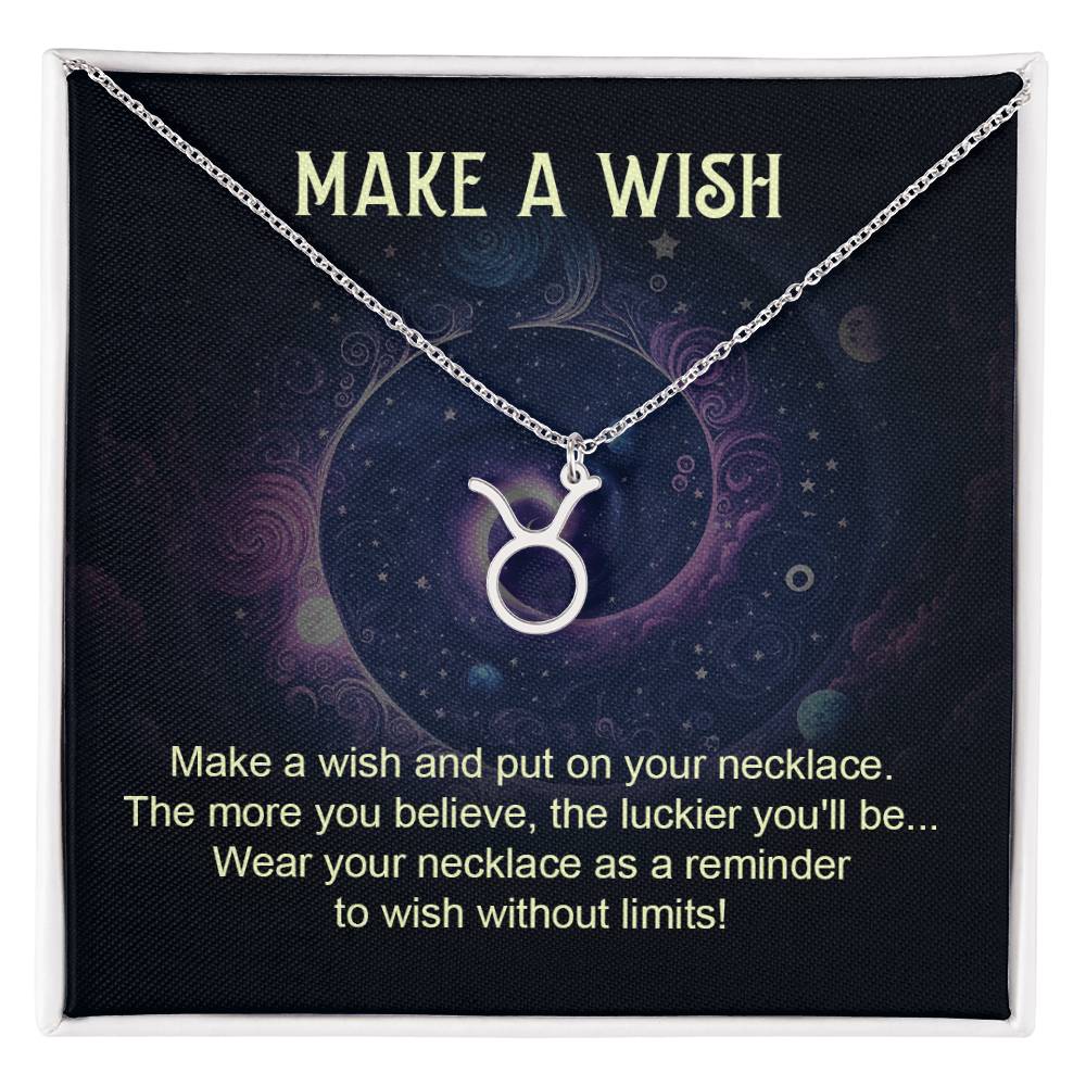 Make a Wish Zodiac Necklace for Daughter, Wife, Granddaughter Mom, or Soulmate