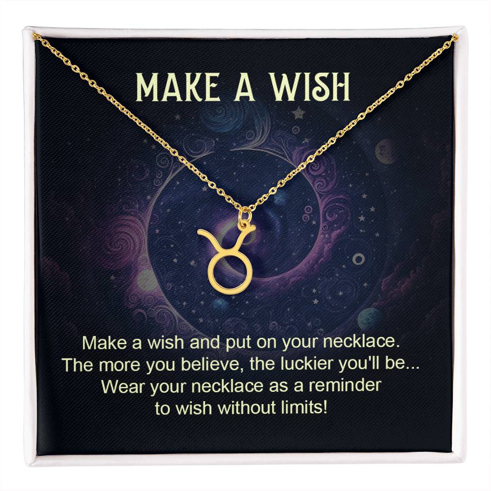 Make a Wish Zodiac Necklace for Daughter, Wife, Granddaughter Mom, or Soulmate