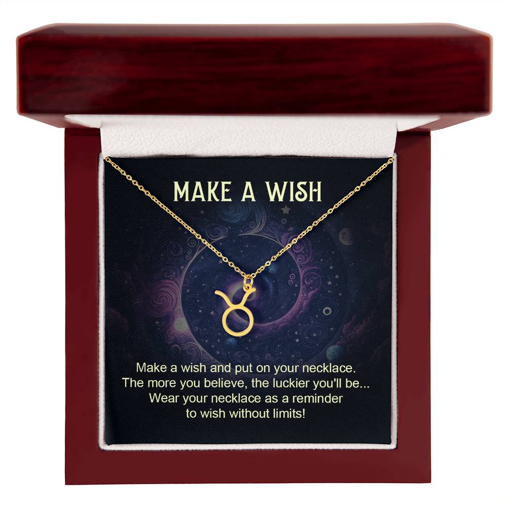 Make a Wish Zodiac Necklace for Daughter, Wife, Granddaughter Mom, or Soulmate