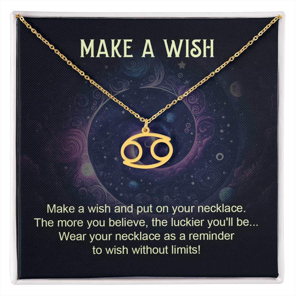 Make a Wish Zodiac Necklace for Daughter, Wife, Granddaughter Mom, or Soulmate