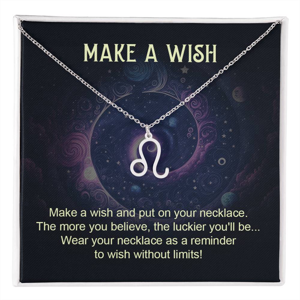 Make a Wish Zodiac Necklace for Daughter, Wife, Granddaughter Mom, or Soulmate