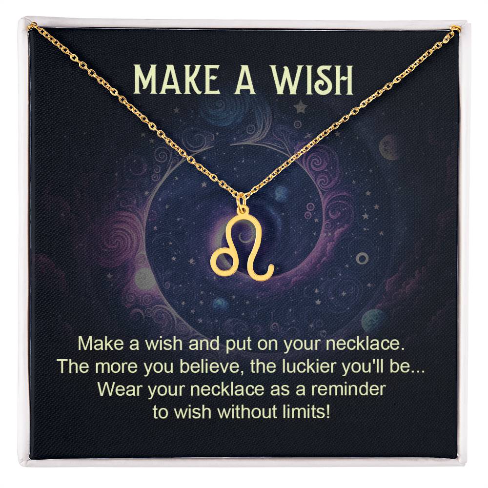 Make a Wish Zodiac Necklace for Daughter, Wife, Granddaughter Mom, or Soulmate