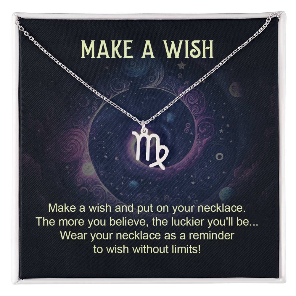 Make a Wish Zodiac Necklace for Daughter, Wife, Granddaughter Mom, or Soulmate