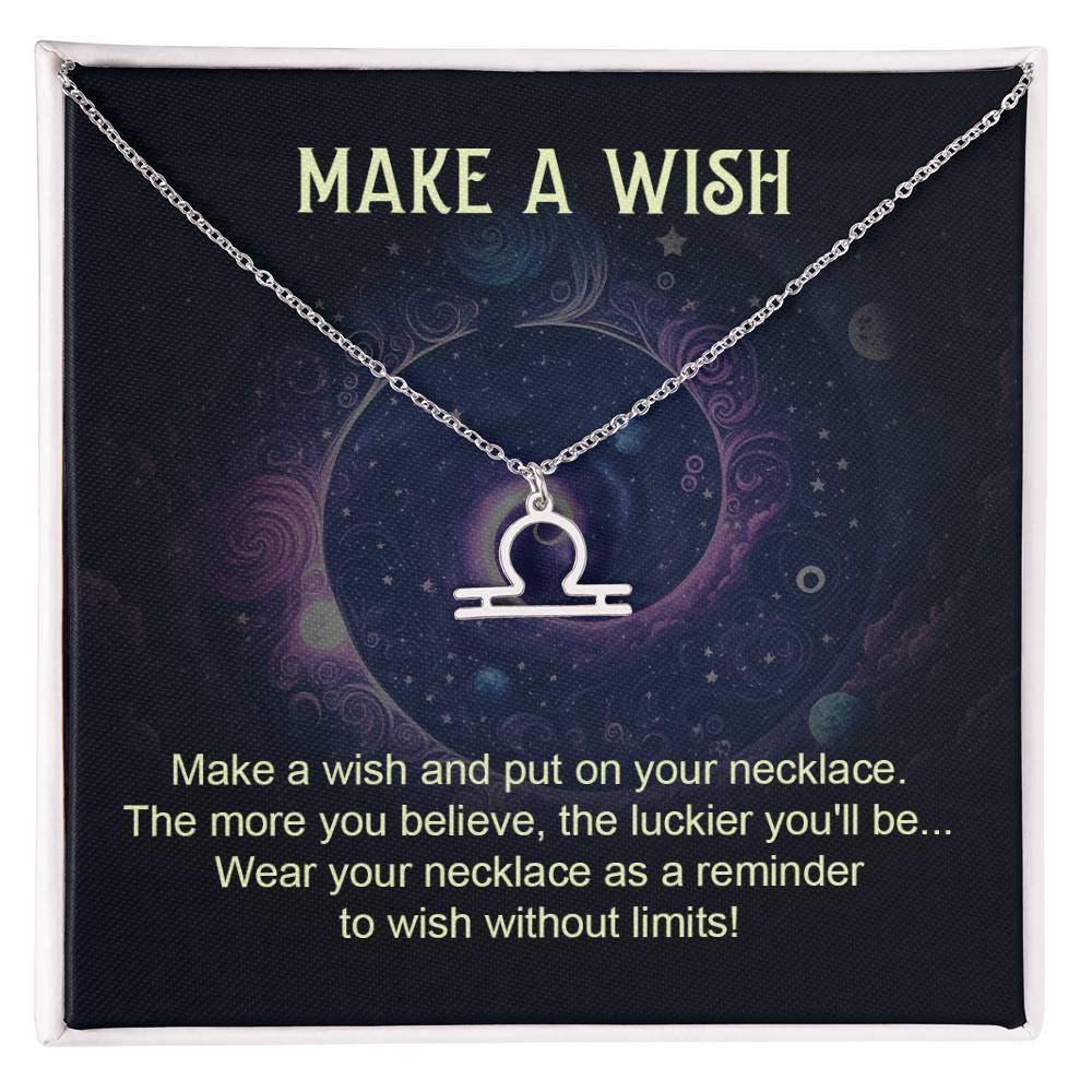 Make a Wish Zodiac Necklace for Daughter, Wife, Granddaughter Mom, or Soulmate