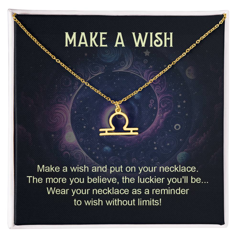 Make a Wish Zodiac Necklace for Daughter, Wife, Granddaughter Mom, or Soulmate