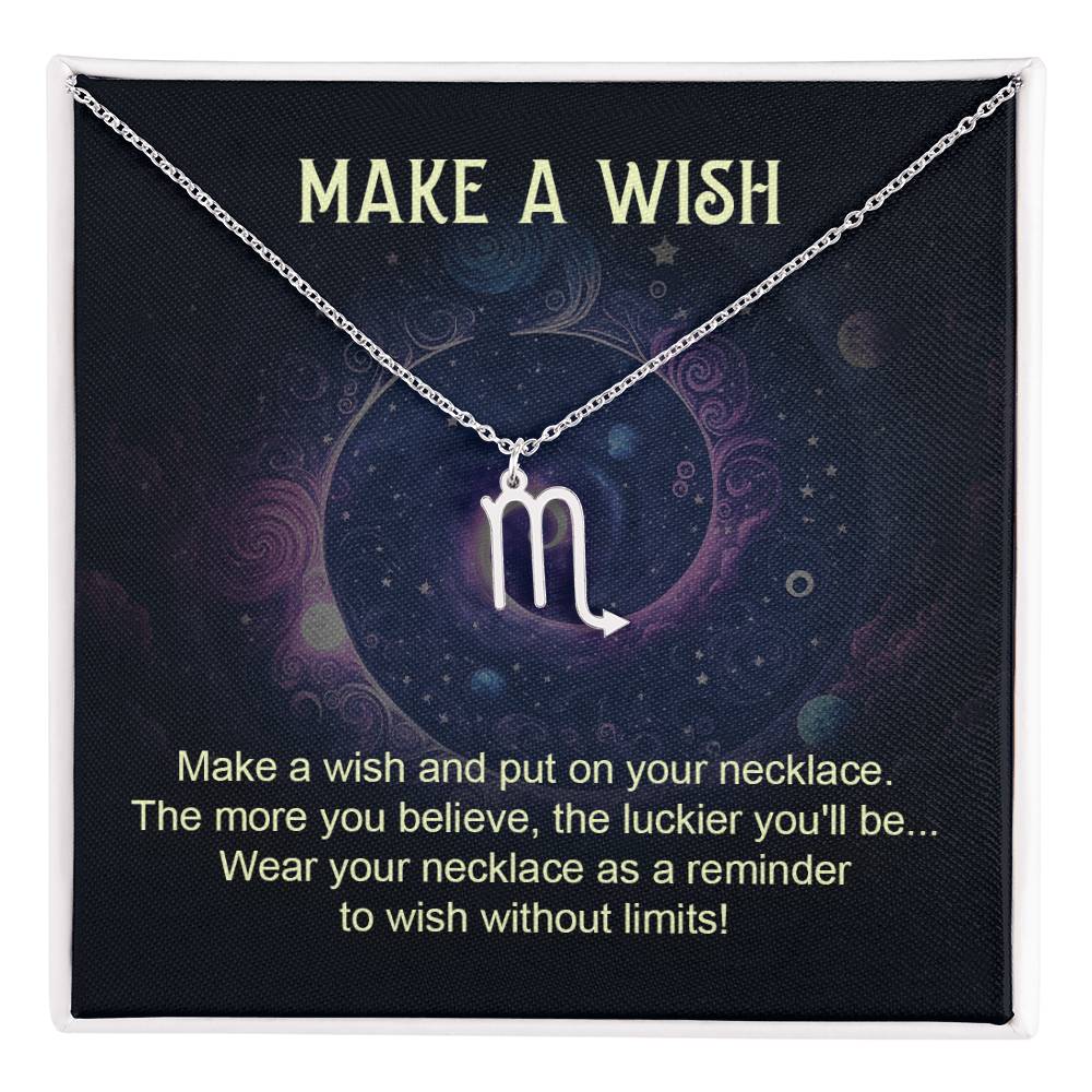 Make a Wish Zodiac Necklace for Daughter, Wife, Granddaughter Mom, or Soulmate