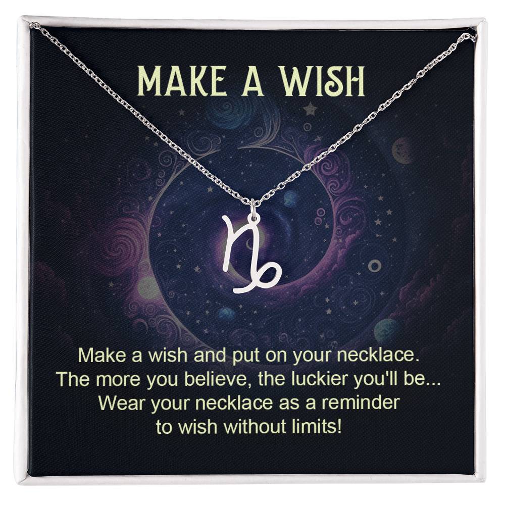 Make a Wish Zodiac Necklace for Daughter, Wife, Granddaughter Mom, or Soulmate