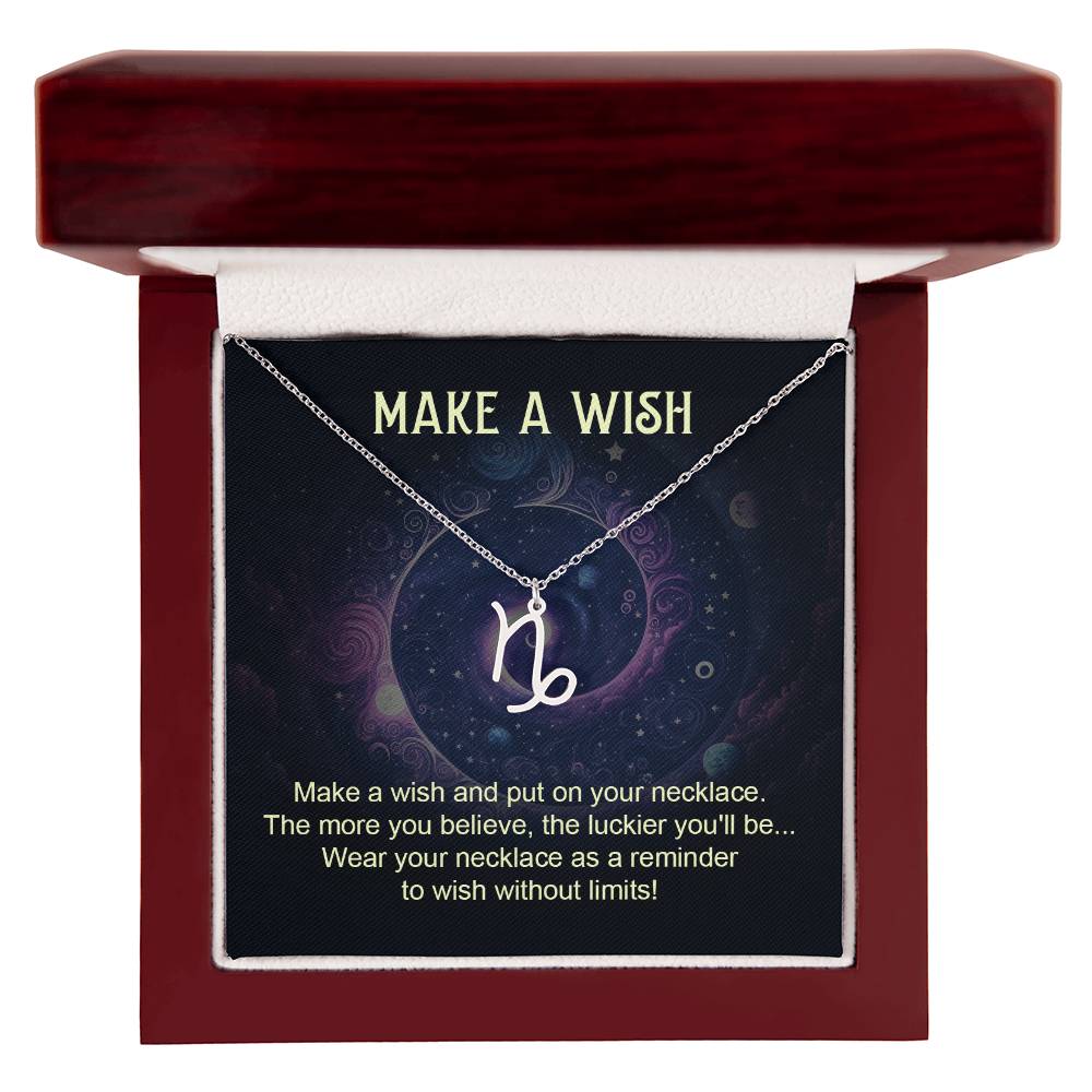 Make a Wish Zodiac Necklace for Daughter, Wife, Granddaughter Mom, or Soulmate