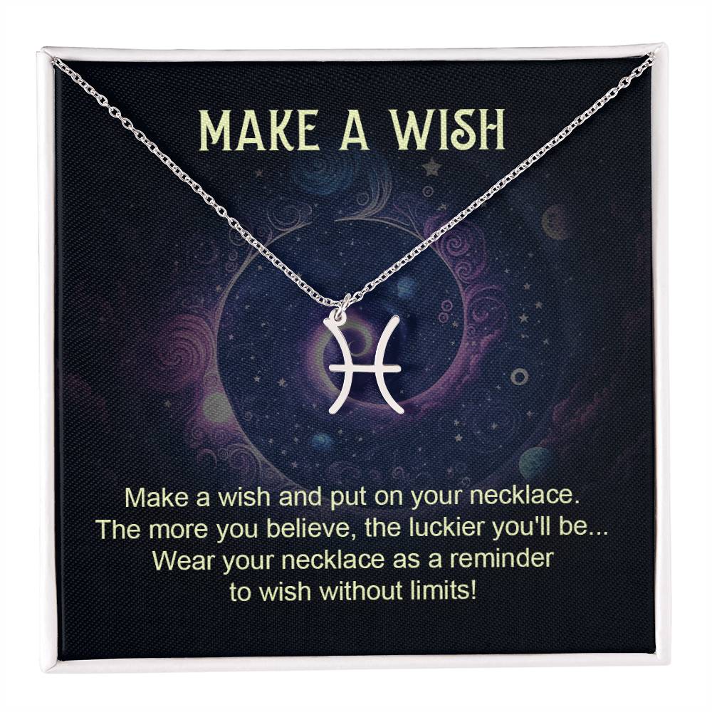 Make a Wish Zodiac Necklace for Daughter, Wife, Granddaughter Mom, or Soulmate