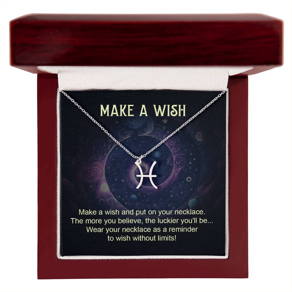 Make a Wish Zodiac Necklace for Daughter, Wife, Granddaughter Mom, or Soulmate