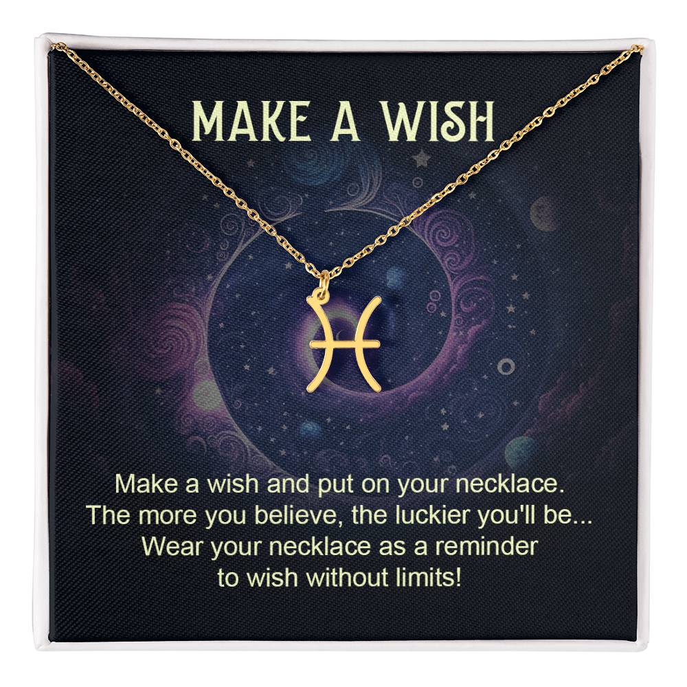 Make a Wish Zodiac Necklace for Daughter, Wife, Granddaughter Mom, or Soulmate